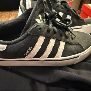 Adidas Ortholite Black and White Sneakers